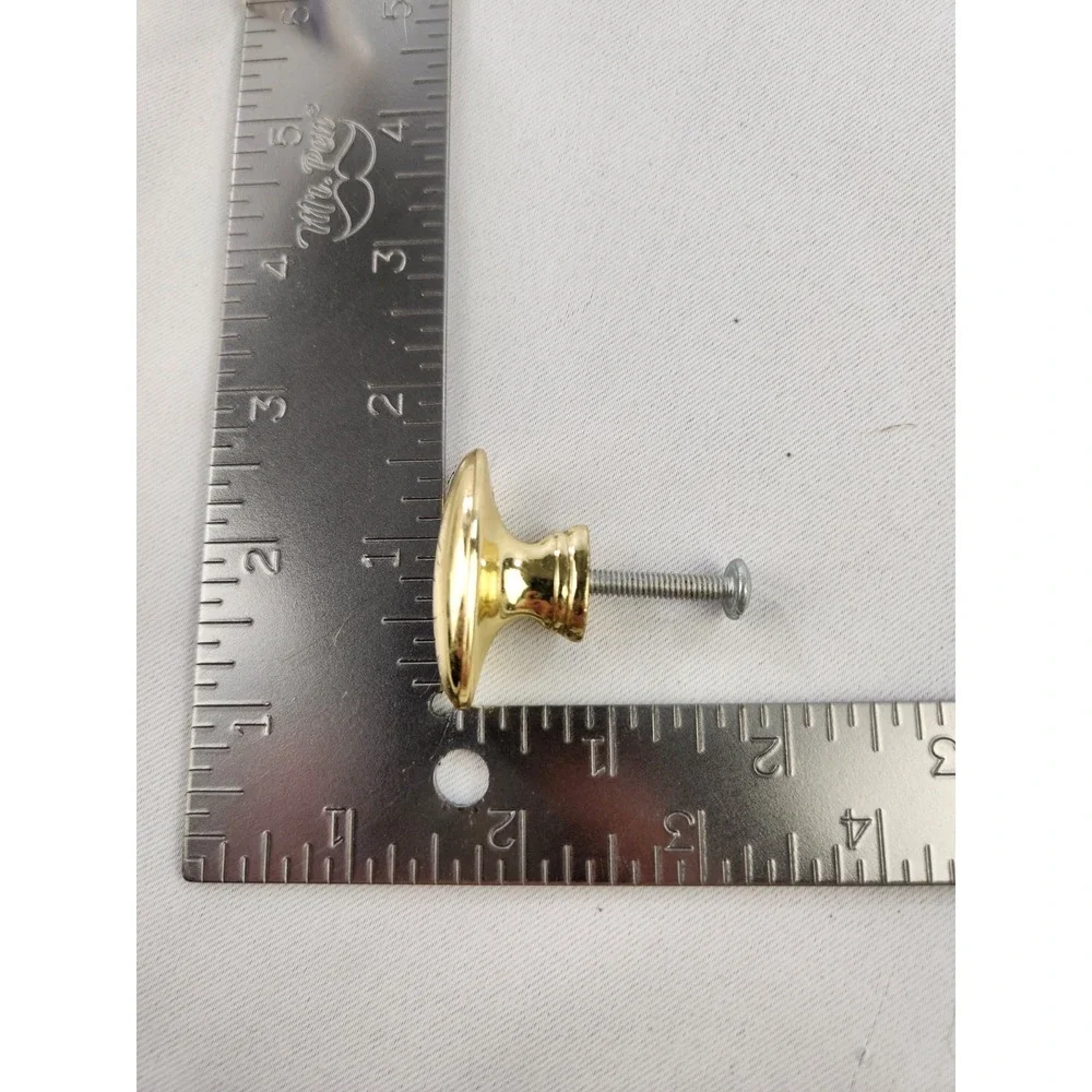 10 Hardware Solid ? Brass Gold Finish Drawer Pulls Cabinet Knobs Oblong Oval